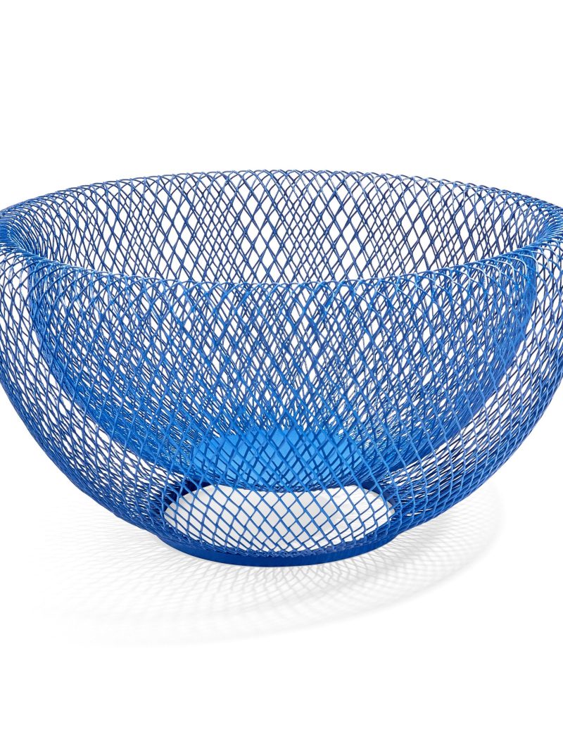 Blue Wire Mesh Bowl